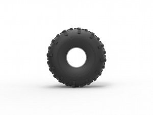 Dirt dragster rear tire 2 Scale 1 to 10 3D 打印模型