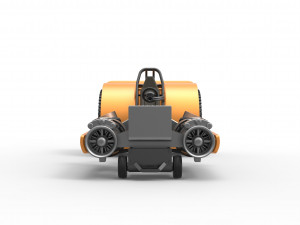 Pulling tractor with 2 jet engines Scale 1 to 25 3D 프린트 모델