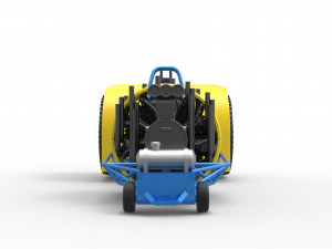 Pulling tractor with radial engine Scale 1 to 25 3D-printmodel
