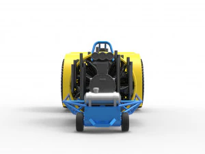 Pulling tractor with radial engine Scale 1 to 25 3D Print Model