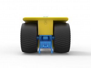 Pulling tractor with radial engine Scale 1 to 25 3D-printmodel