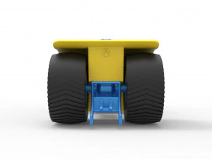 Pulling tractor with radial engine Scale 1 to 25 3D Print Model