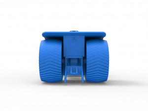 Pulling tractor with radial engine Scale 1 to 25 3D-printmodel