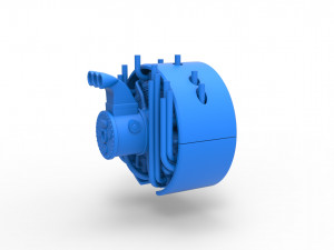 Radial engine for pulling tractor Scale 1 to 25 Modelo de impresión 3D