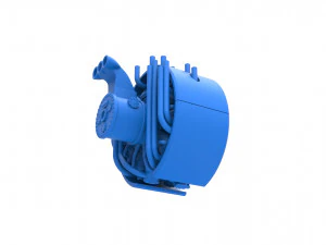 Radial engine for pulling tractor Scale 1 to 25 3D Print Model