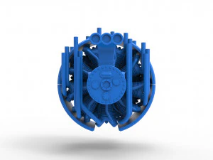 Radial engine for pulling tractor Scale 1 to 25 3D Print Model