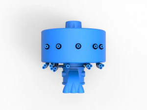 Radial engine for pulling tractor Scale 1 to 25 3D Print Model