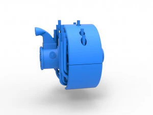 Radial engine for pulling tractor Scale 1 to 25 3D Print Model