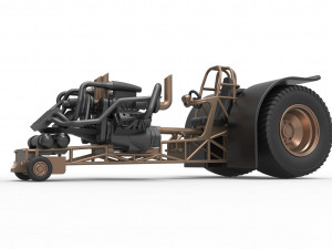 Twin-engined pulling tractor Scale 1 to 25 Modèles 3D en vedette