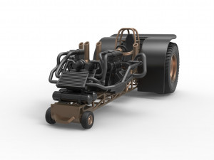 Twin-engined pulling tractor Scale 1 to 25 Modèles 3D en vedette