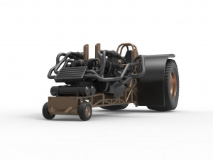 Twin-engined pulling tractor Scale 1 to 25 Modèles 3D en vedette