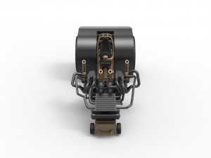 Twin-engined pulling tractor Scale 1 to 25 Modèles 3D en vedette