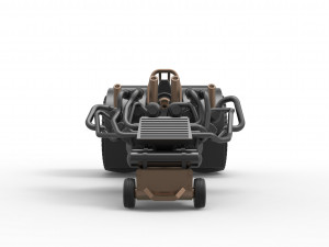 Twin-engined pulling tractor Scale 1 to 25 Modèles 3D en vedette