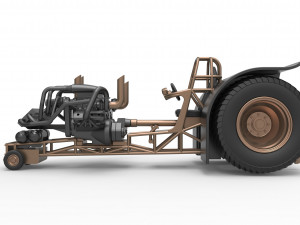 Twin-engined pulling tractor Scale 1 to 25 Modèles 3D en vedette