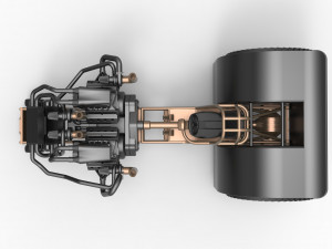 Twin-engined pulling tractor Scale 1 to 25 Modèles 3D en vedette