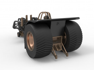 Twin-engined pulling tractor Scale 1 to 25 Modèles 3D en vedette