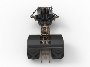 Twin-engined pulling tractor Scale 1 to 25 Modèles 3D en vedette