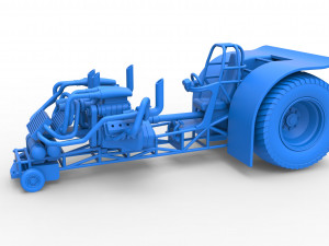 Twin-engined pulling tractor Scale 1 to 25 Modèles 3D en vedette