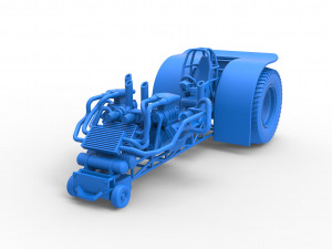 Twin-engined pulling tractor Scale 1 to 25 Modèles 3D en vedette