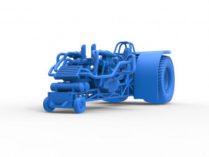 Twin-engined pulling tractor Scale 1 to 25 Modèles 3D en vedette