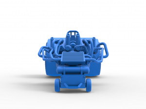 Twin-engined pulling tractor Scale 1 to 25 Modèles 3D en vedette