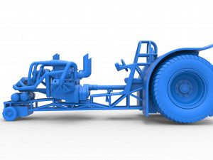 Twin-engined pulling tractor Scale 1 to 25 Modèles 3D en vedette