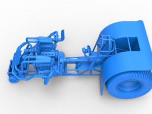 Twin-engined pulling tractor Scale 1 to 25 Modèles 3D en vedette