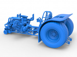 Twin-engined pulling tractor Scale 1 to 25 Modèles 3D en vedette