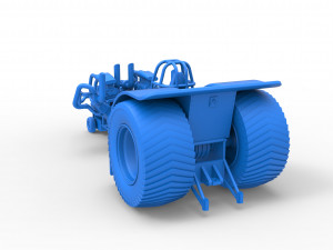 Twin-engined pulling tractor Scale 1 to 25 Modèles 3D en vedette
