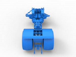 Twin-engined pulling tractor Scale 1 to 25 Modèles 3D en vedette