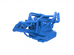 Twin-engine V8 for pulling tractor Scale 1 to 25 Model do druku 3D