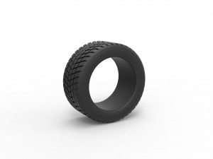 Race tire 3 Scale 1 to 25 3D 打印模型