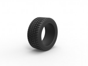 Race tire 3 Scale 1 to 25 3Dプリントモデル
