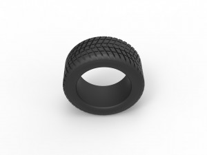 Race tire 3 Scale 1 to 25 3Dプリントモデル