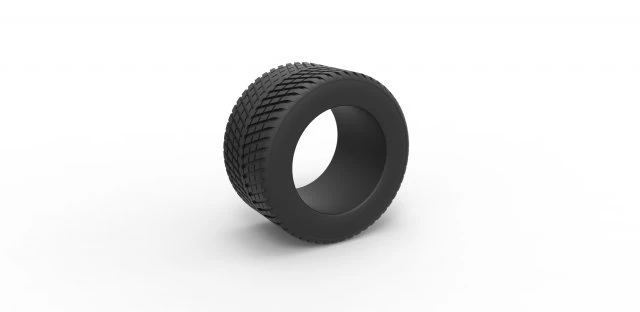 Race tire 4 Scale 1 to 25 3D Print Model .c4d .max .obj .3ds .fbx .stl .blend