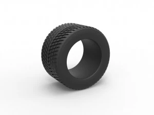 Pneu course 4 &Eacute;chelle 1 &agrave; 25 Modèles 3D en vedette