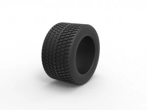 Race tire 4 Scale 1 to 25 3D Print Model