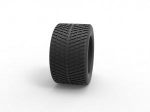 Race tire 4 Scale 1 to 25 3D-Druckmodell