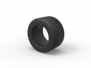 Race tire 4 Scale 1 to 25 3D-Druckmodell