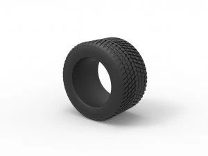 Race tire 4 Scale 1 to 25 3D Print Model