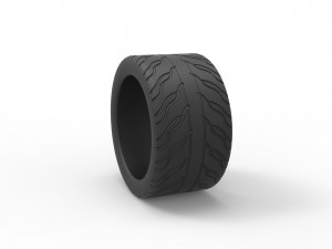 Race tire 5 Scale 1 to 25 3D 프린트 모델