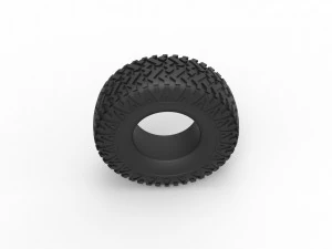 Offroad tire 30 Scale 1 to 25 3D Print Model