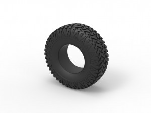 Offroad tire 30 Scale 1 to 25 3D Принт Модель