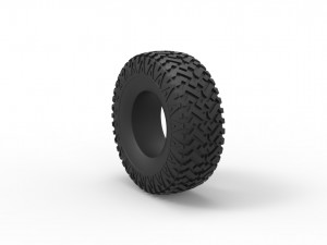 Offroad tire 30 Scale 1 to 25 3D Принт Модель