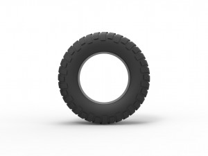 Offroad tire 31 Scale 1 to 25 3D-printmodel