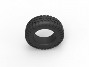 Offroad tire 31 Scale 1 to 25 3D-printmodel