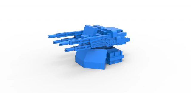 Turret Scale 1 to 25 3D Print Model .c4d .max .obj .3ds .fbx .stl .blend