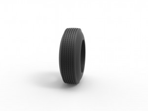Lowrider tire 2 Scale 1 to 25 3D Print Model