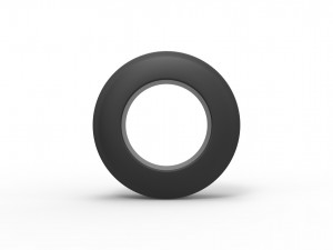 Lowrider tire 2 Scale 1 to 25 3D Print Model