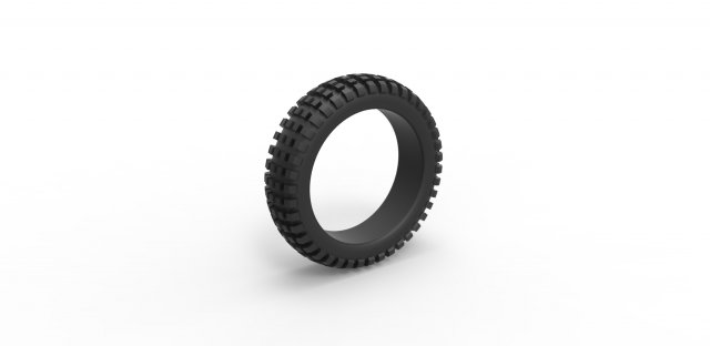 Offroad tire 32 Scale 1 to 25 3Dプリントモデル .c4d .max .obj .3ds .fbx .stl .blend 